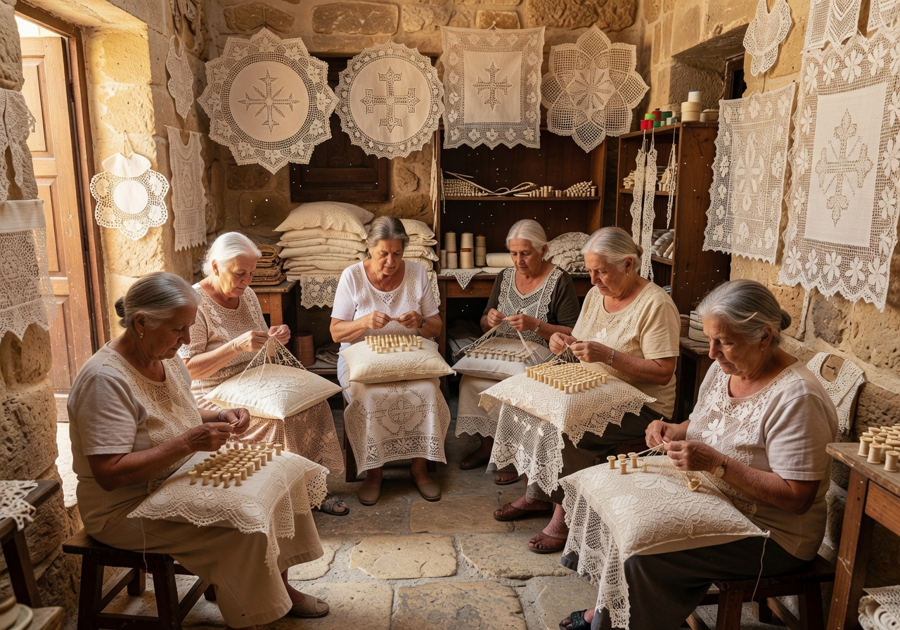 Gozo Lace Makers Shop Traditional Maltese Lace