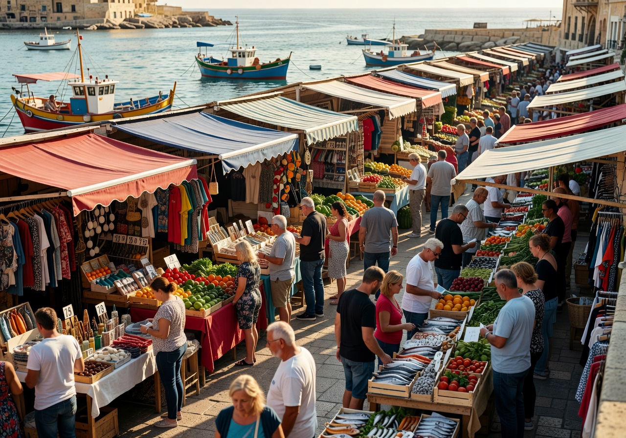 Marsaxlokk Open Air Sunday Market for Budget Shopping